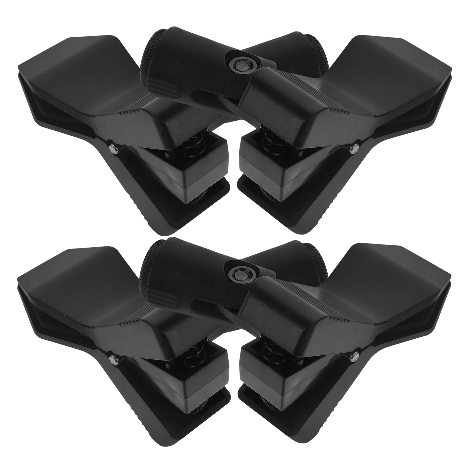 

4pcs Universal Microphone Mic Clip Holder Plastic Durable Clamp For Stage Ktv Concerts Portable Mic Stand Accessories