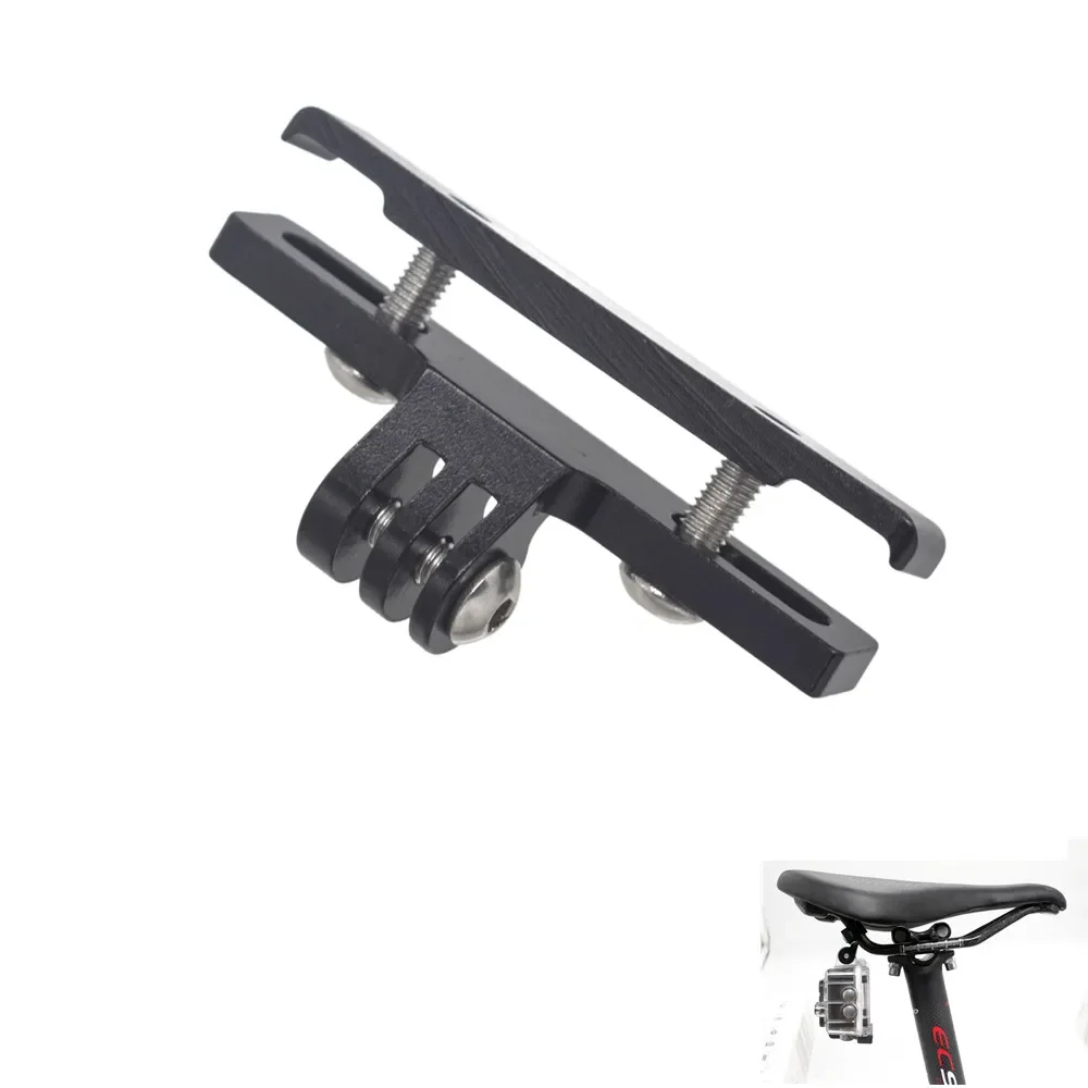 Aluminum Bike Bicycle Saddle Bike Seat Mount Tripod Holder Bracket Adapter Clamp For Gopro Hero 5 4 3+ 3 SJCAM Yi 4k camera