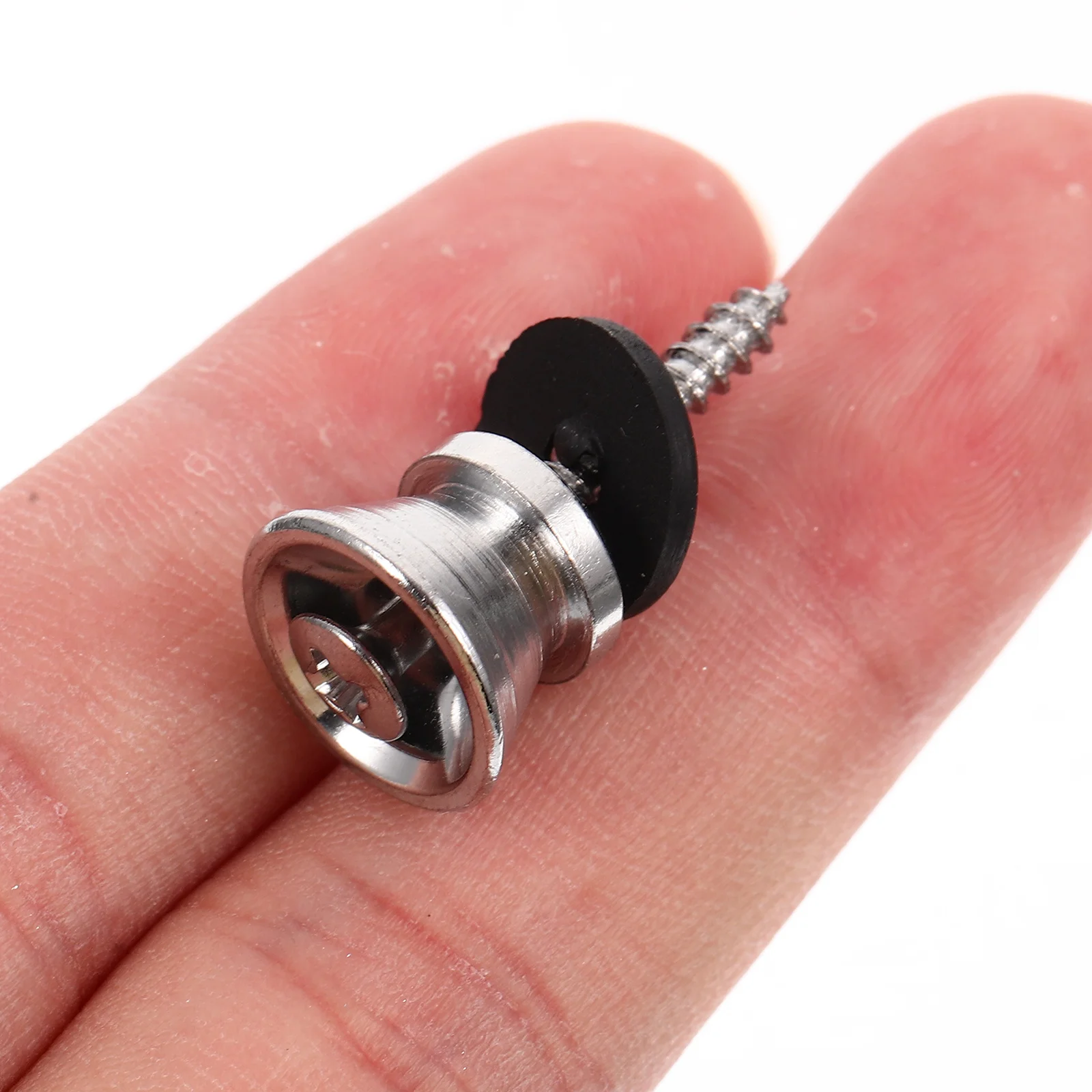 

20Sets Durable Metal Tail Pins Guitar Strap Locks Fixing Buckle Buttons for Acoustic Electric Bass Guitar Bass Belt Lock