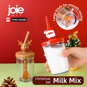 Joie cốc rơm Giáng sinh, kính kích động thủ công, cà phê, sữa đậu nành, hỗn hợp sữa, cốc sữa trẻ em, cốc nước nhựa dễ thương, quà tặng Sữa bán hàng chính của Sữa - №4