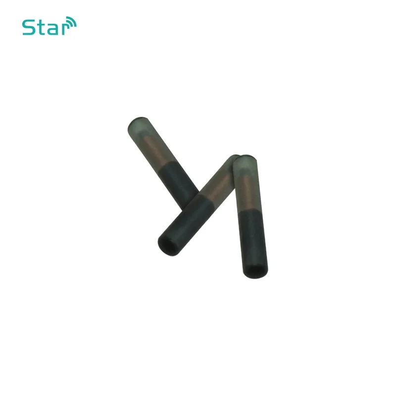 Solo microchip 134.2khz cane pesce iniettabile rfid animale domestico microchip 2.12*12mm 1.4*8mm 1.25*7mm Iso11784/5 Fdx-b Microchip Tag