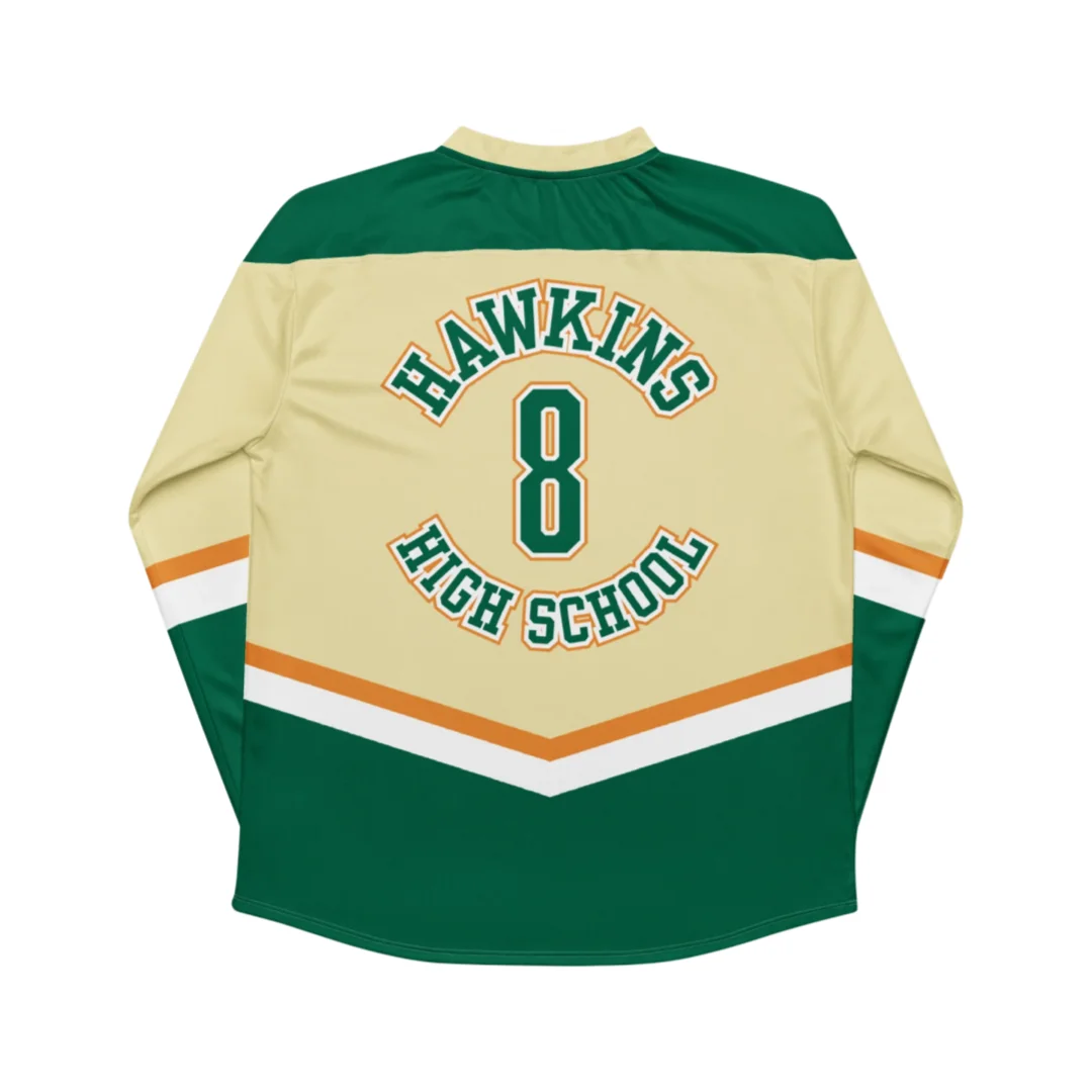 Hawkins High School No.8 Hockey Jersey Men's Long-Sleeved Top Summer Outdoor Casual Training Exercise Breathable Quick-drying - view 2