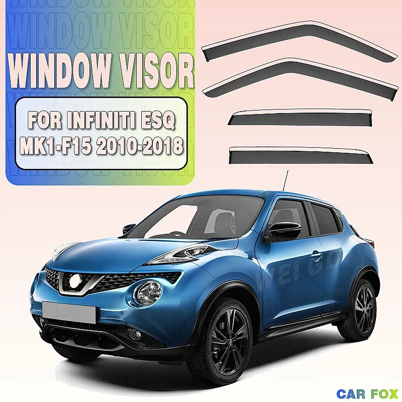 

For INFINITI ESQ 2010-2018 Car Window Visor Rain Sun Shade Side Shield Auto Accessories Styling