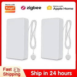 Water Leakage Sensor For Tuya Smart Home High Sensitivity Zigbee Detector App Control Security Alarm System For Apple Homekit