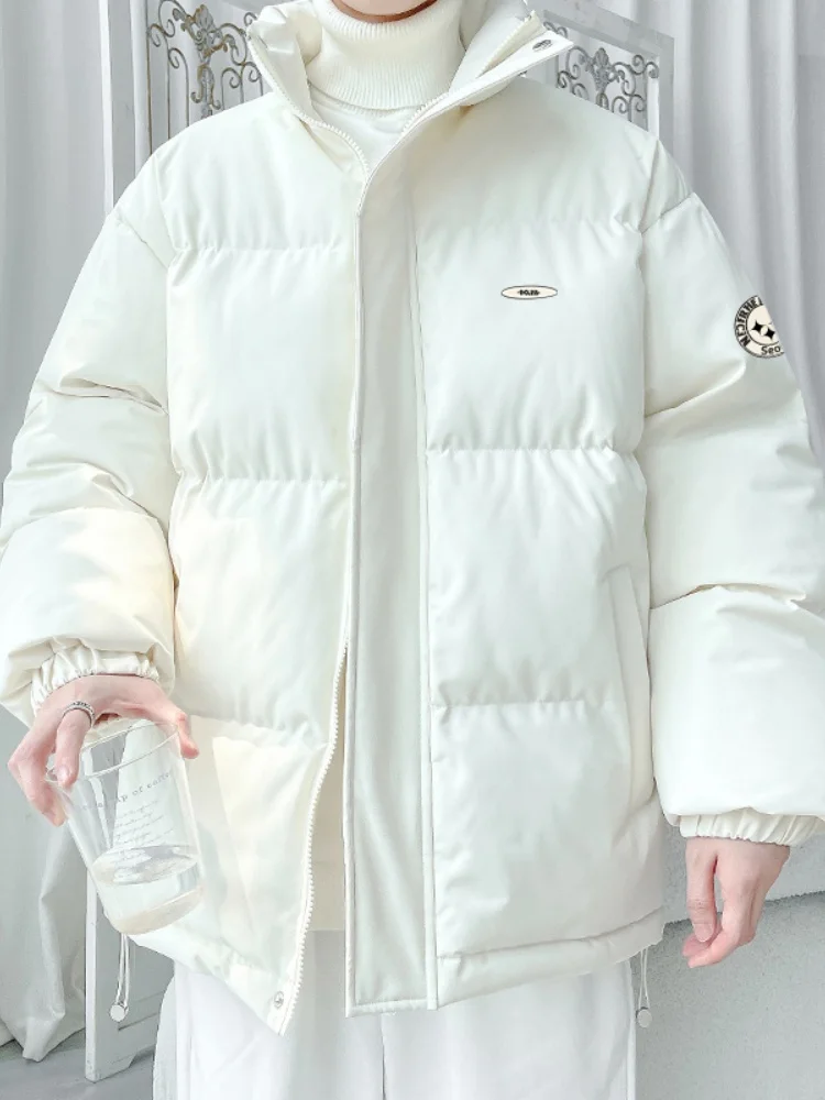 

Хлопковая куртка с принтом 2024: Новинка зимы, американский уличный стиль, большие размеры, свободный крой, корейский дизайн, однотонная, модная, теплая верхняя одежда