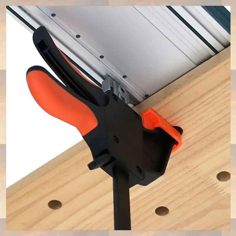 

Flash Trend Track Quick Clamps - Secure And Fast Clamping For Track-Saw Tracks, Push-Button Fast Release, Table Saw Quality Cut