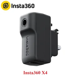 Insta360 X4 Mic Adapter For Insta 360 ONE X 4 Vlog Video Original Accessories