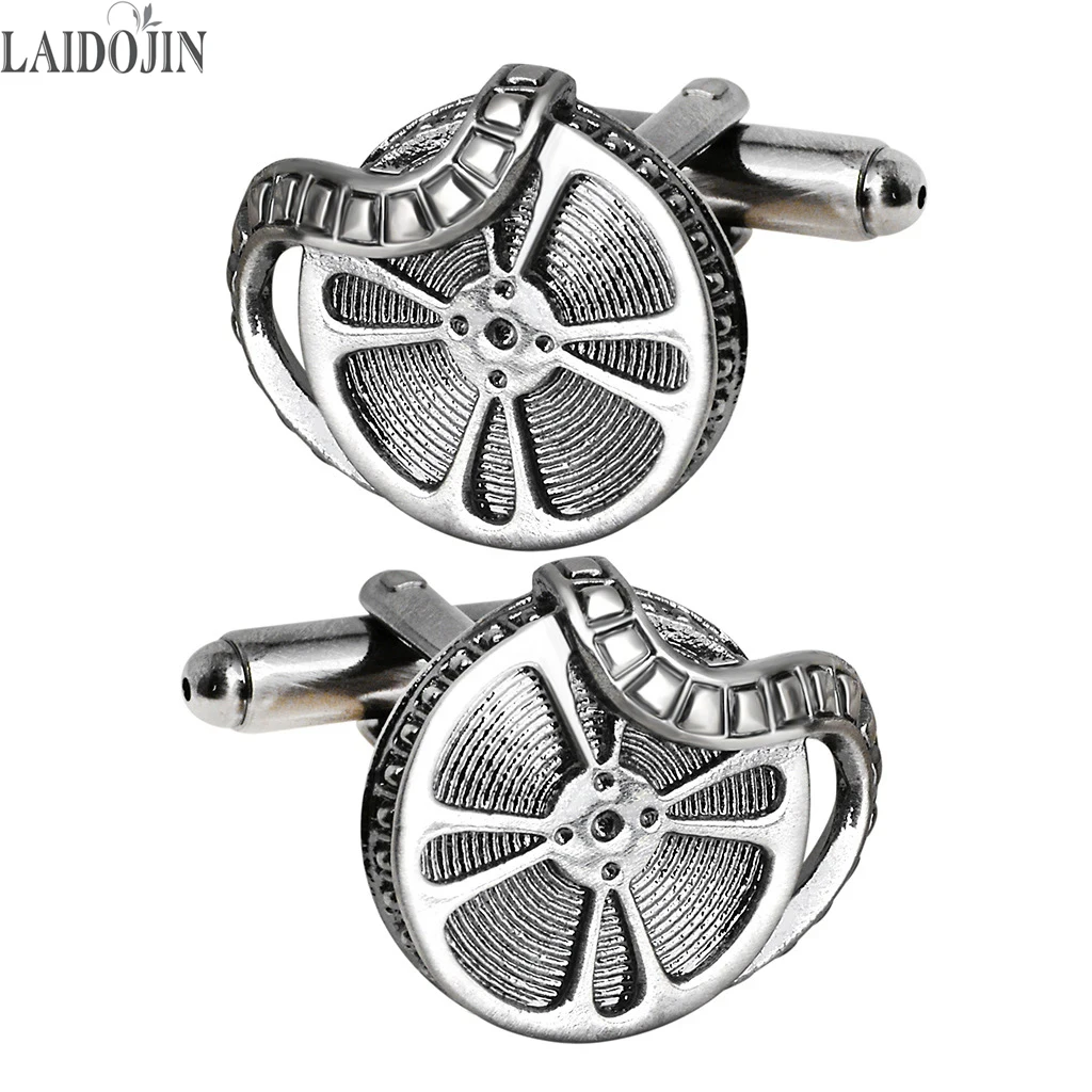 

LAIDOJIN Vintage Movie Projector Cufflinks For Mens French Shirt Business Gift Jewelry Cuff Buttons High Quality Cuff Links