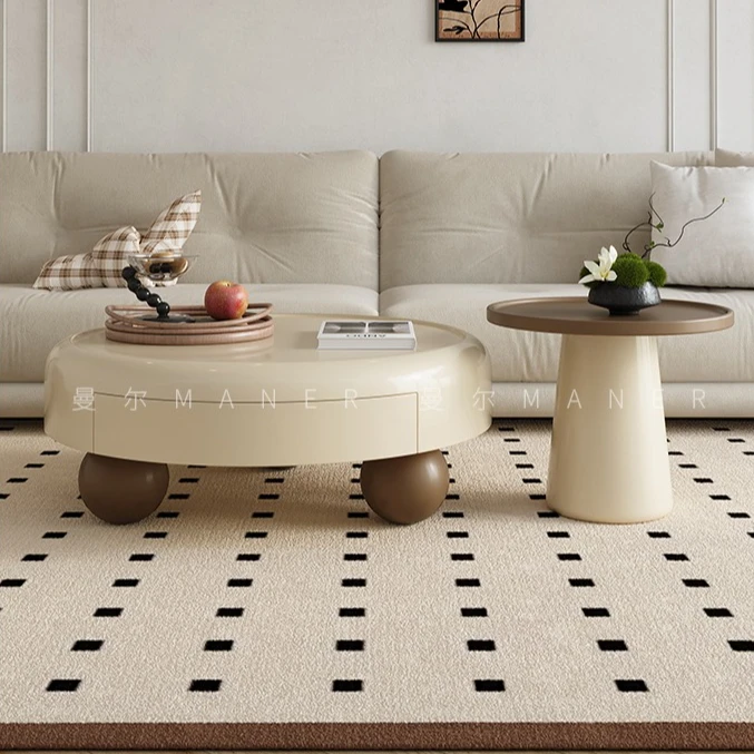 Cream Style Coffee Table Round Coffee Table