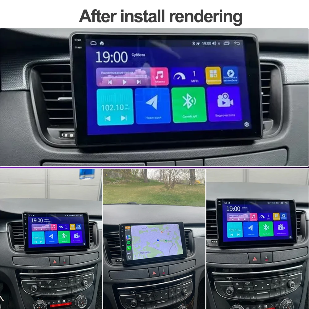 CarPlay Android راديو تلقائي لبيجو 508 2011 - 2018 WIFI No 2din شاشة تعمل باللمس GPS مشغل USB نظام ترفيه السيارة DVD 4G