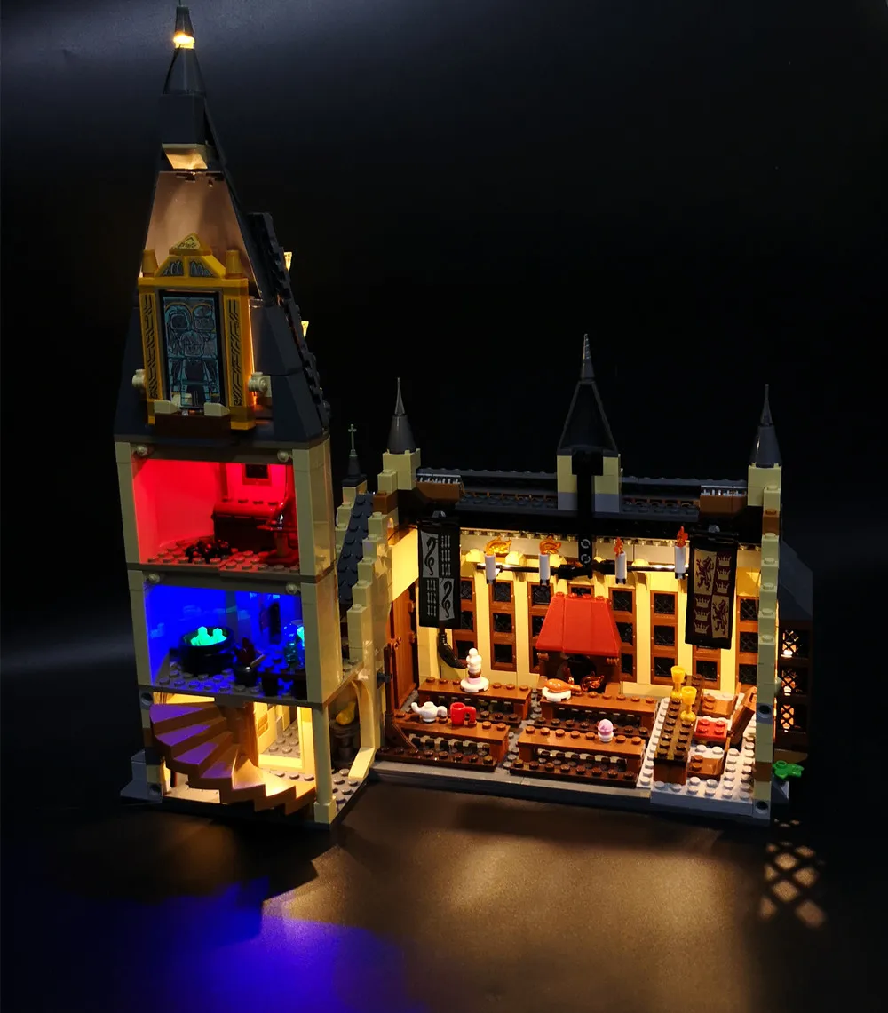 LED Lighting Set Suitable for LEGO Hogwarts Great Hall 75954 (Not Including Building Blocks)