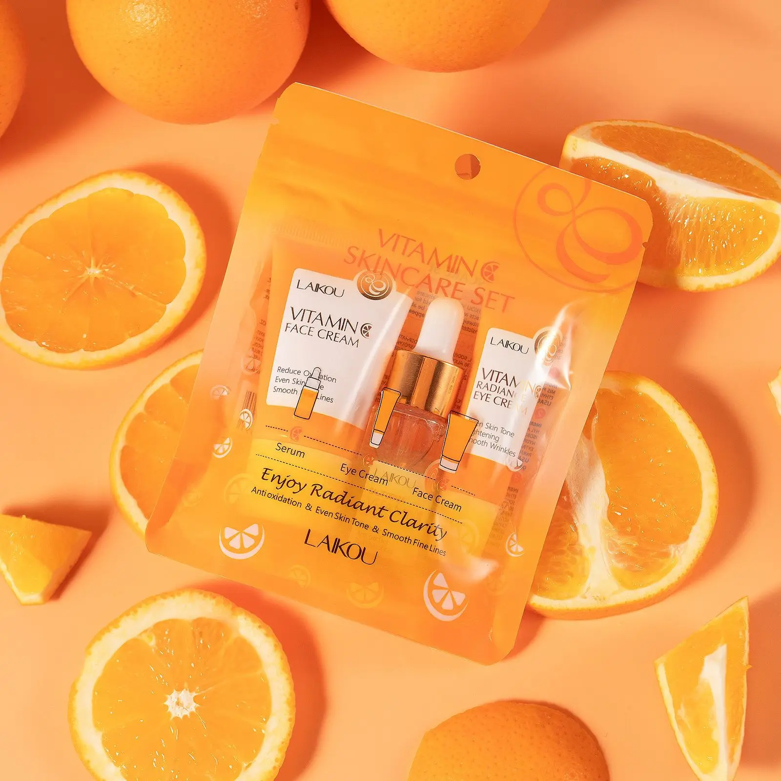 3pcs LAIKOU Vitamin C Set – תחושת עור מושלמת, עם רעננות טבעית ותפיסה של שיפור מידי