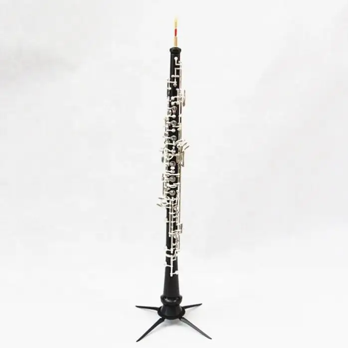 Professional Ebony Body C Tone Oboe Silver Plated Keys Woodwind Instrument for Student Exam Performance