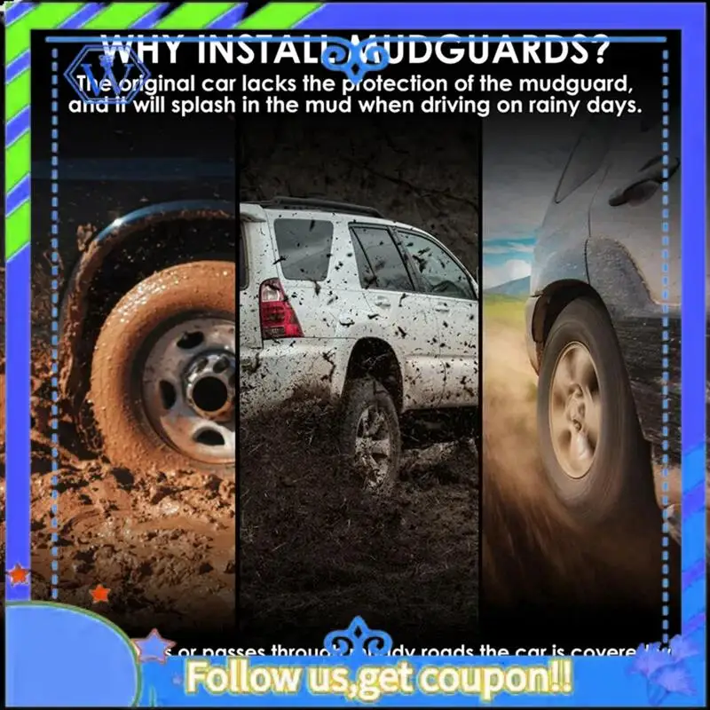 M46K-4PCS سيارة قطعة من نسيج الطين اللوحات سبلاش واقي من الطين درابزين ل BYD يوان يوب 2024 اكسسوارات السيارات