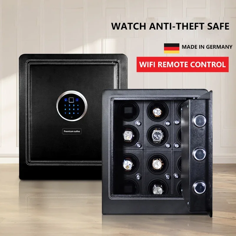 Watch Winder Safe Luxury Steel storage box 6/9 Watch and Jewelry Storage Cabinet Famous Watch Collection Cabinet