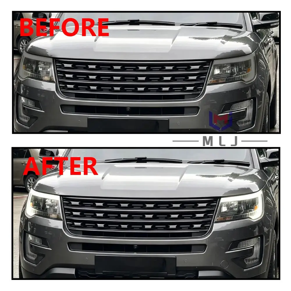 NEW For Ford Explorer 2016 2017 2018 2019 DRL Chips LED Headlight Low Beam LED Board Headlight Daytime Running Light Angel Eyes