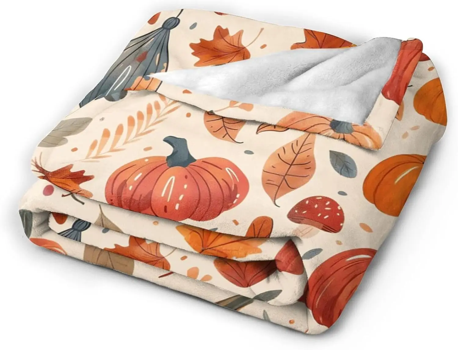 Fall Pumpkin Blanket Autumn Pumpkin Fleece Throw Blanket Super Soft Warm Cozy Fuzzy Plush Flannel Blanket Gifts