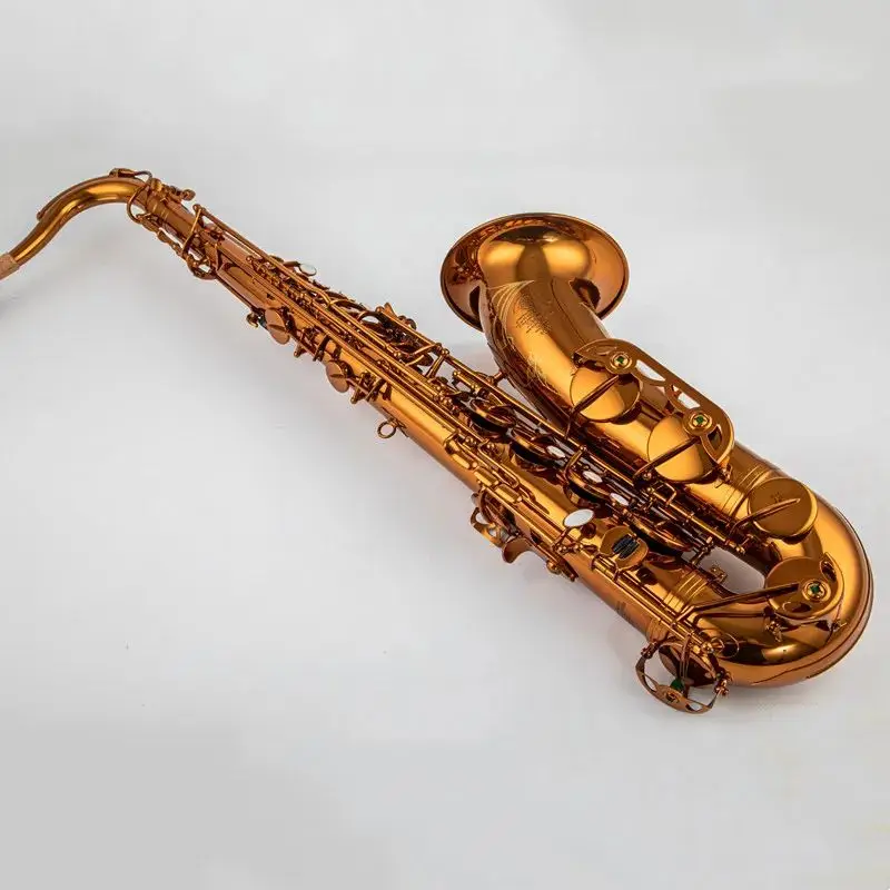 Custom Mark VI Saxophone High Quality Tenor Saxophone Copy Instruments Coffee color copper simulation Brass With mouthpiece