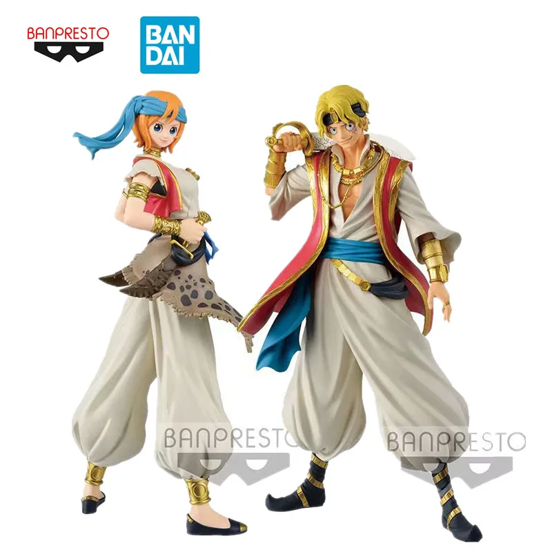 

In Stock Original Bandai One Piece Pirate Couple Reasurecruise Kerla Sabo Anime Figure Ornament Models Kids Toys Collectible