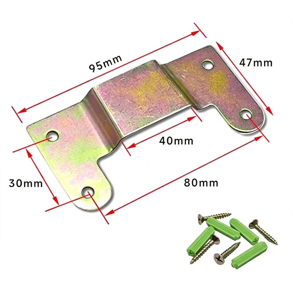 Wall Fan Hook Bracket Set 1 Piece Galvanized Steel Fan Mounting Tab for Indoor Outdoor Electric Fan Installation