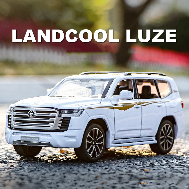 1:32 Toyota Landcool Luze LC300 SUV Alloy Scale Car Model Diecast Metal Miniature Car Sound＆Light Children Toy Vechiles Gifts