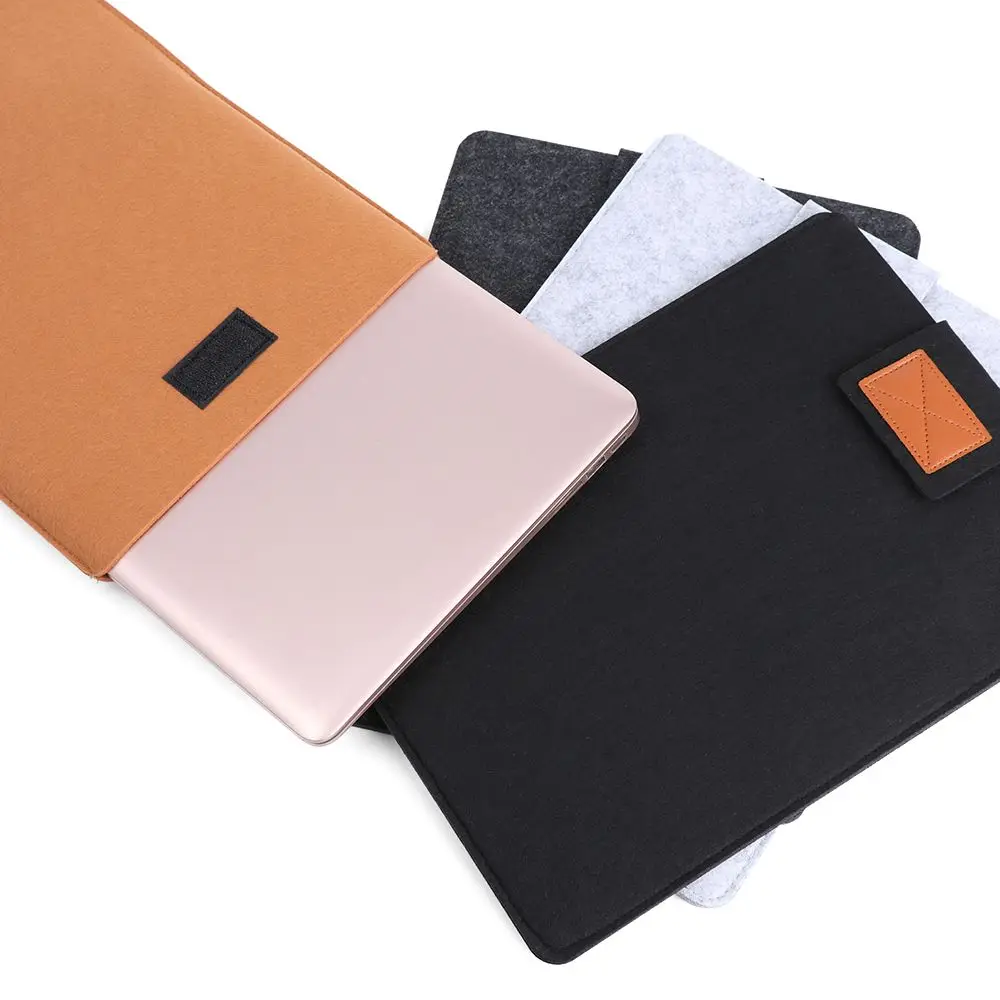 11inch/ 13inch/ 15inch Anti-scratch Fashion Laptop Bag Sleeve Case Computer Cover Wool Felt For Ultrabook Tablet PC Notebook