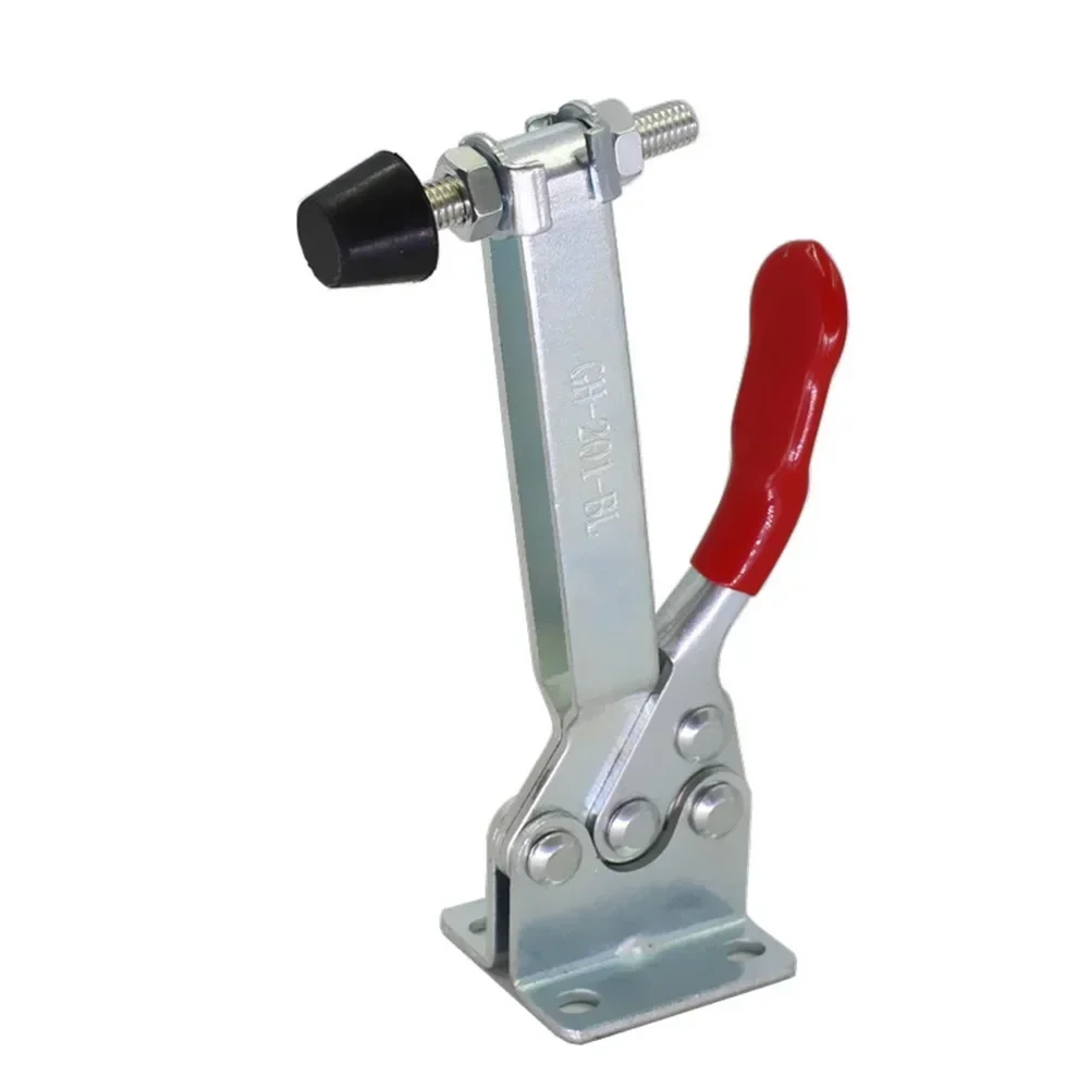 1Pcs 90kg Quick Fixture Toggle Clamp Longer GH-201BL / GH-201-B Quick Release Woodworking Tool For Workshop Equipment Parts