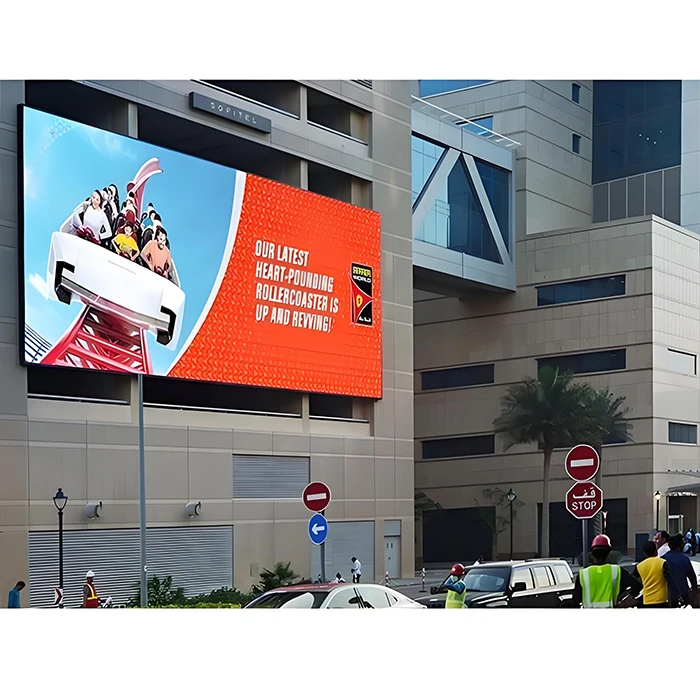 Outdoor Waterproof Full-Color P5 LED Panel Flexible Screen Display Wall for High-Rise Building LED Video Wall