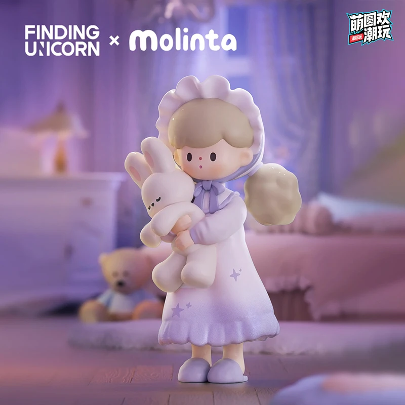 Finding Unicorn Blind Box Molinta Exquisite Theater Series Popcorn Sister Figurine de collection Cadeau tendance pour collectionneurs adultes
