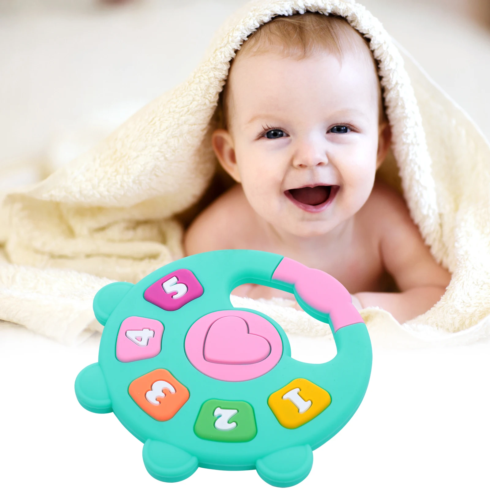 

Детская силиконовая палочка для прорезывания зубов, жевательная соска для младенцев, успокаивающая шлифовка зубов, прочная красочная удобная ручка, пищевой класс