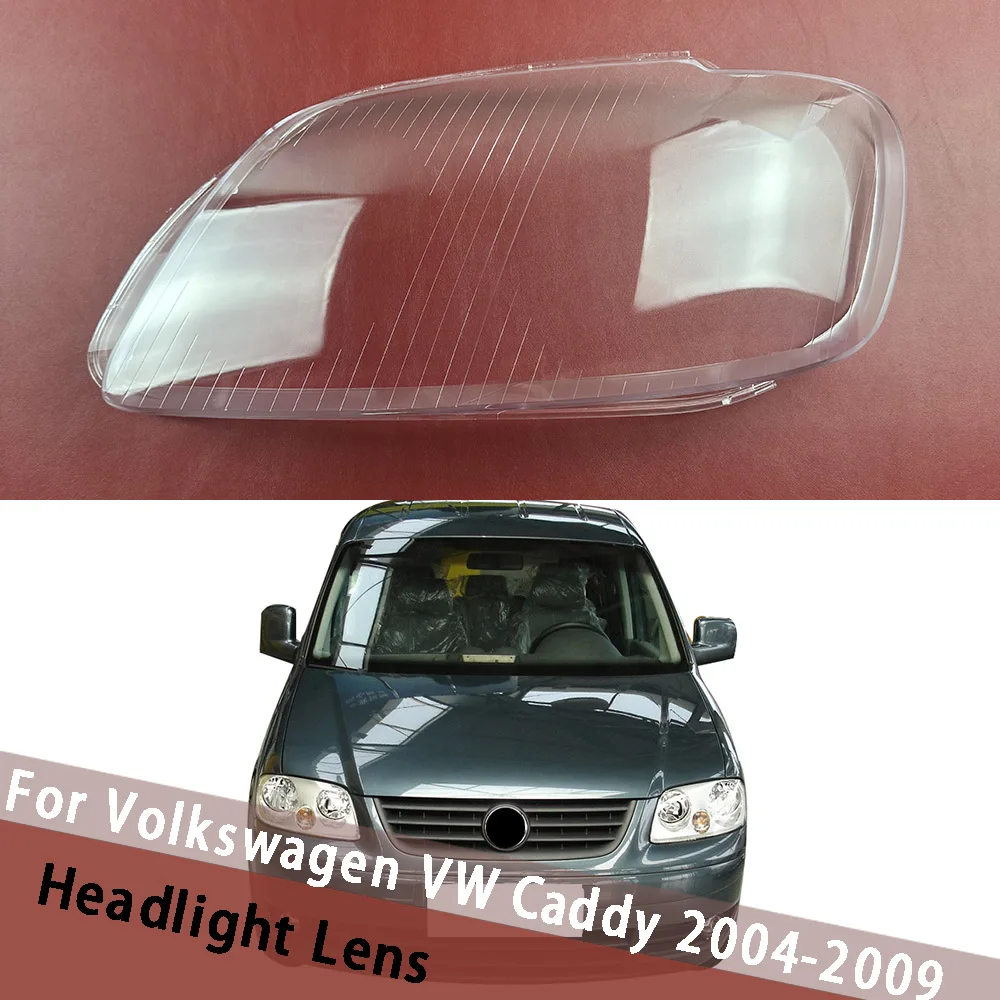 

For Volkswagen VW Caddy 2004-2009 Headlamp Cover Shade Headlight Transparent Lens Lamp Shell Masks Plexiglass Replace Lampshade