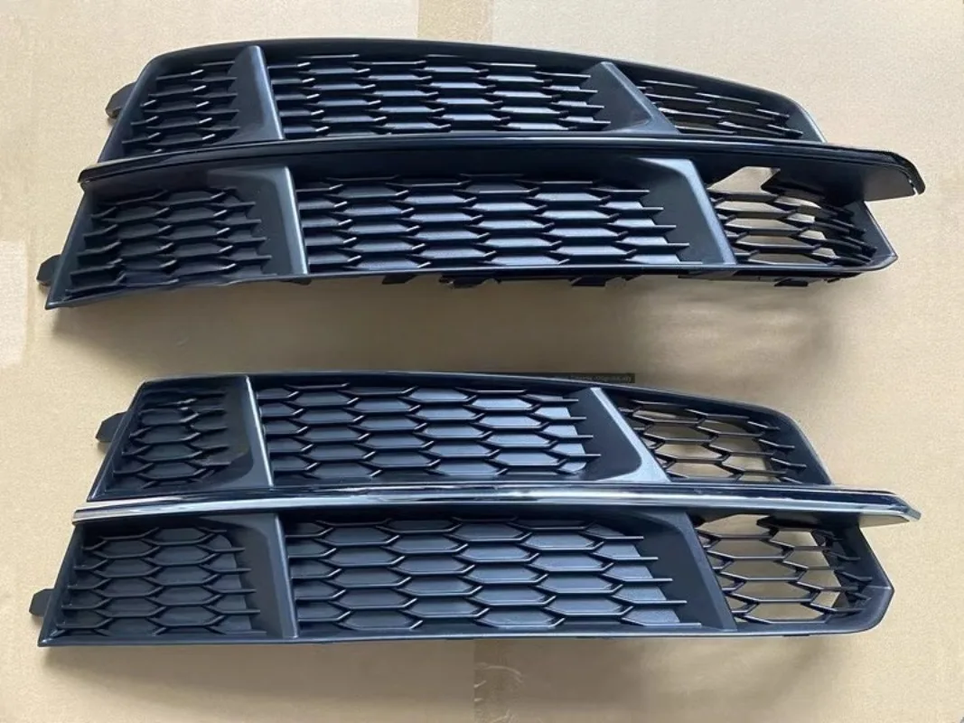 

Front Sport Fog Light Frame with Lower Center Grille Mesh Trim for Audi A6L 2018 Avant C7