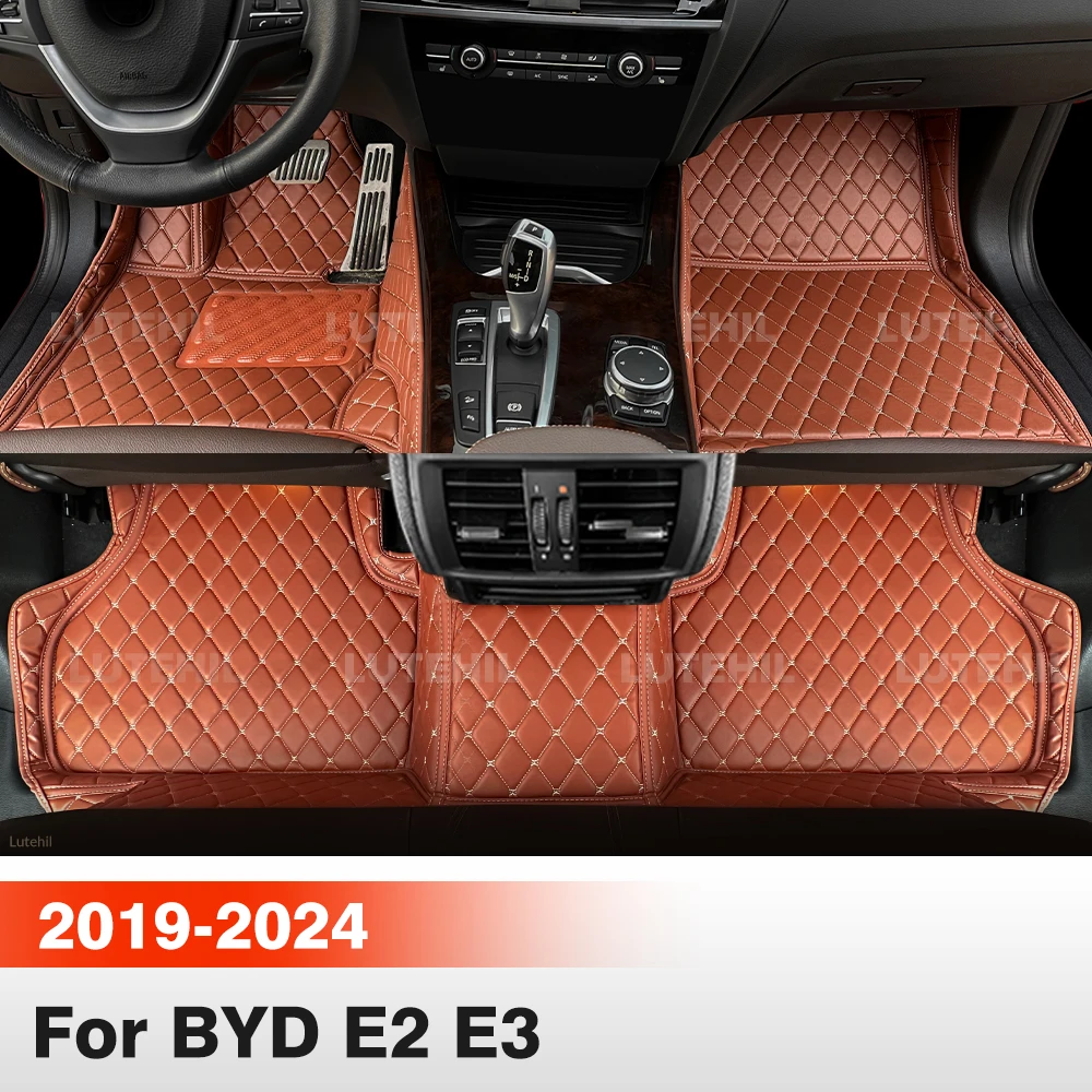 

Для BYD E2 E3 5-местный 2019-2024 всепогодные автомобильные коврики, ковровые покрытия, вкладыши для пола, защита салона, аксессуары