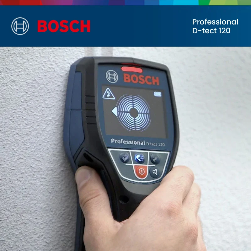 Bosch Metal Detector D-TECT 120 Professional Digital Wall Wood Wiring Floor Detection Scanner High Accuracies Positioning Tool