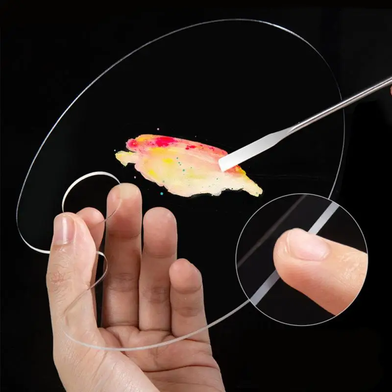 Painting Nail Suit Convenient Easy To Clean Smooth Transparent Nail Art Tools Acrylic Palette Easy To Wipe Multipurpose Economic