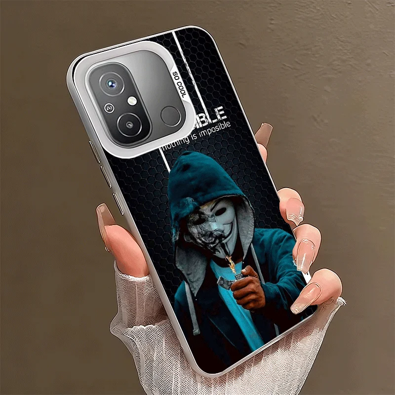 Anonymous V Mask Soft Phone Case for Xiaomi Redmi 15C 15 14C 13C 12C Poco X5 X6 X7 Pro X3 F8 F7 Ultra M8 13 12 Cover Back Shell