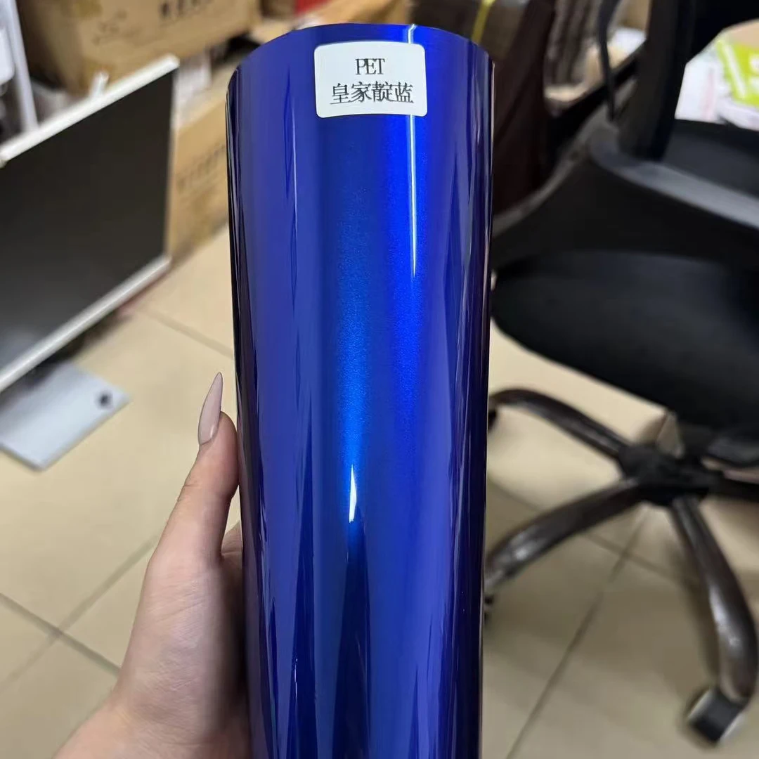 

PET Car Color Change Film Royal Indigo Glossy Metallic - Air Release Technology | Full Body Applicable