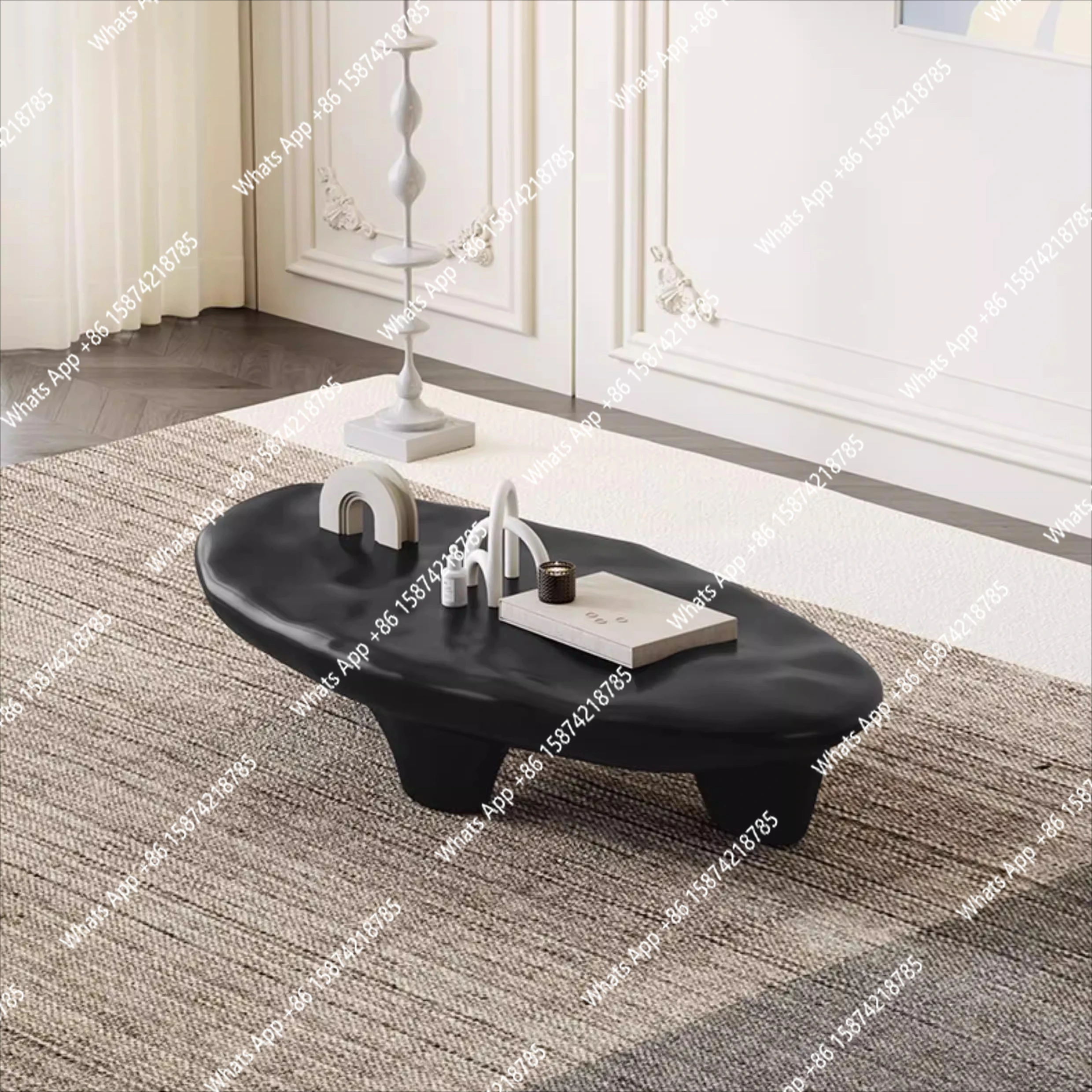 

Household creative coffee table light luxury modern simple living room small apartment designer special-shaped tea table