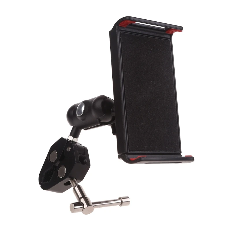 

Multi-Angle Tablet Stand for Gym Kitchen Clamp Mount 11in to Small Smartphones