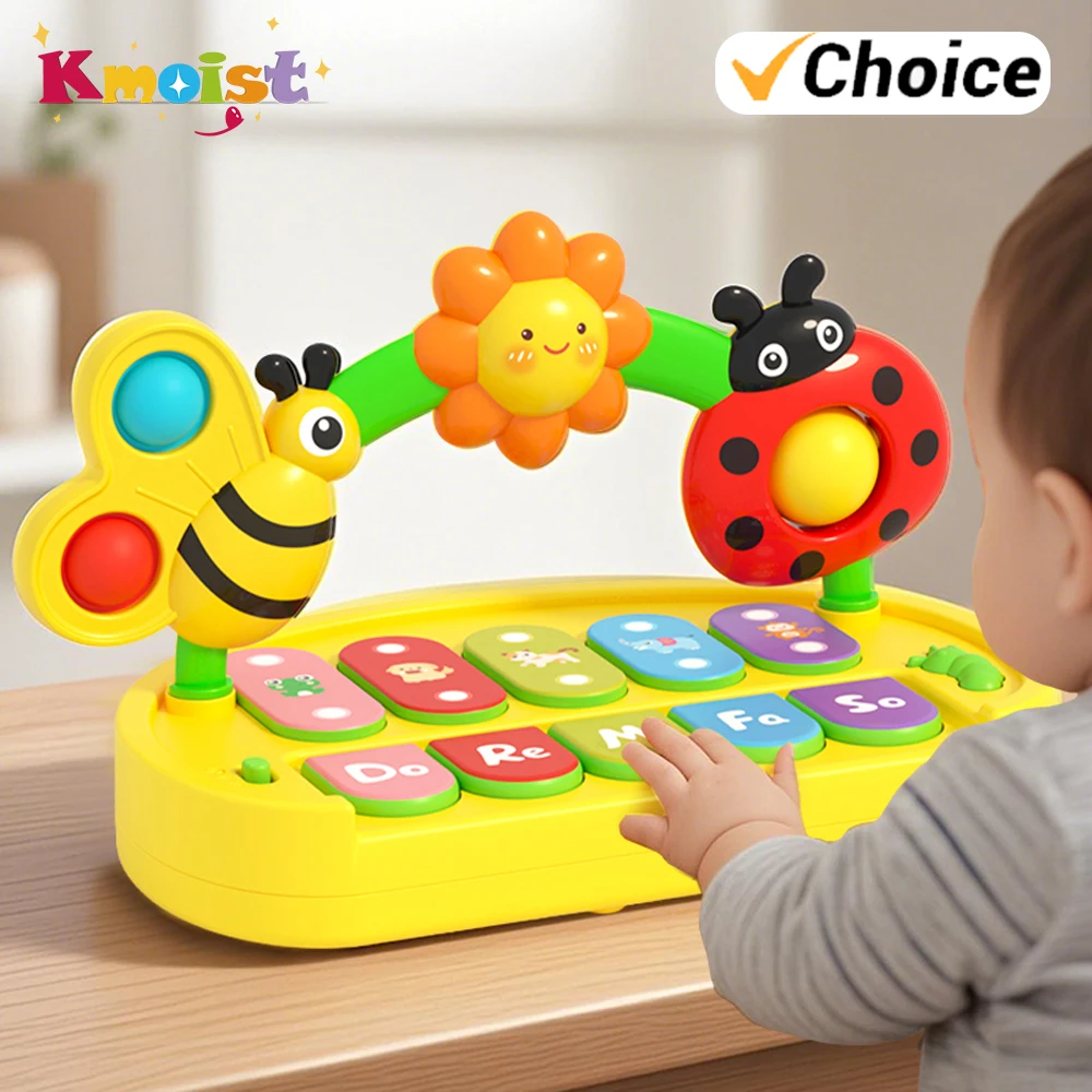 子供のための音楽玩具かわいい昆虫多機能 4 モード演奏キーボードピアノ楽器子供の早期教育玩具