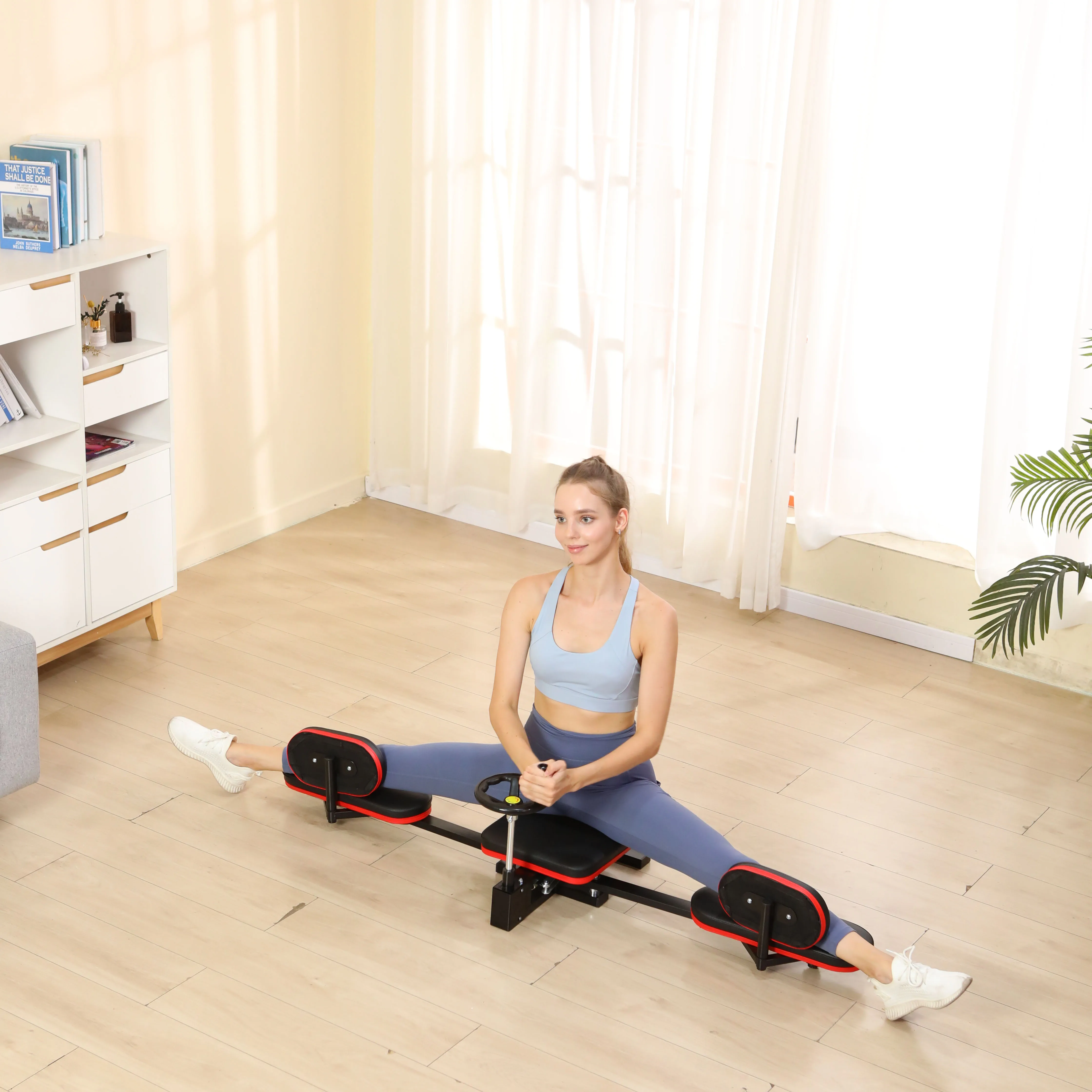 One-word Horse Training Device Leg Slimming Beautifying Splits Hip Opening Leg Pressing Stretcher