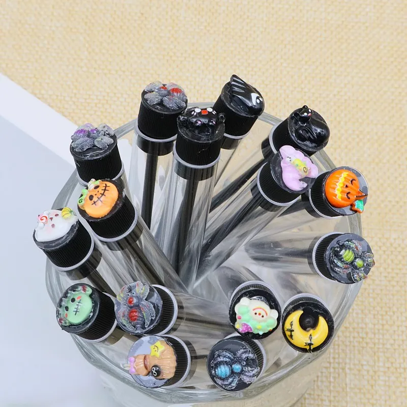 Brosse à Mascara d'halloween, baguettes à cils avec Tube, Extensions de cils, brosse à cils Portable
