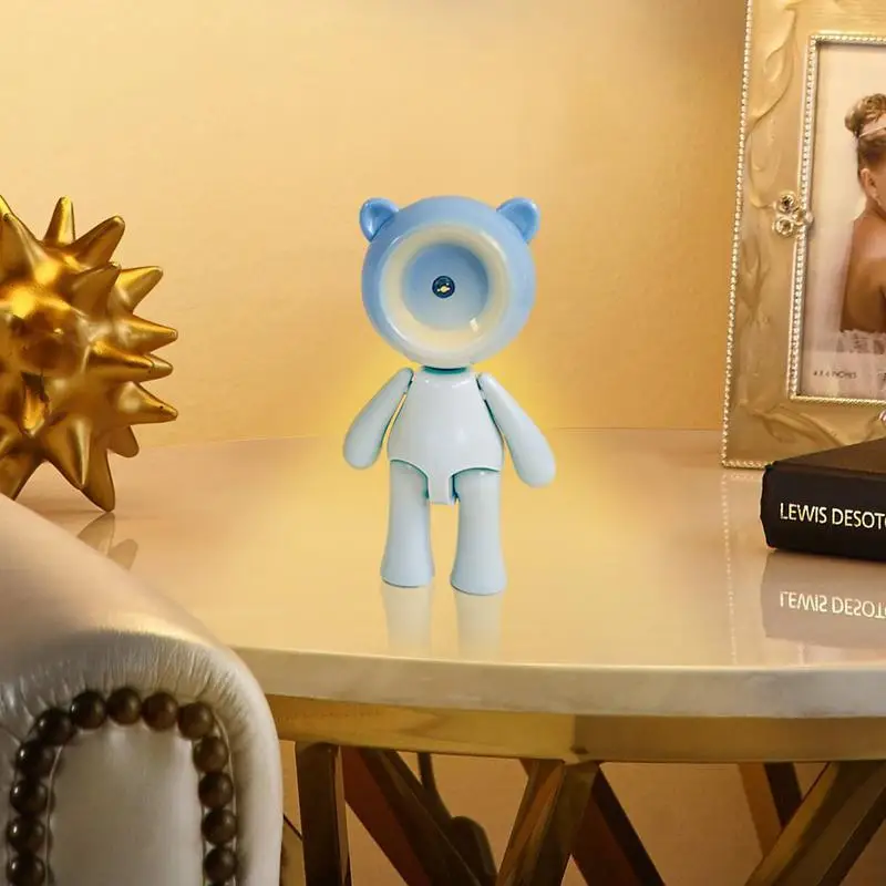 Mini veilleuse LED pliante, lampe de bureau, jolie lumière pour animaux de compagnie, réglable, portable, lampe de table, chambre, salon, décor