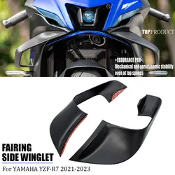 Motorcycle fixed wing cover, For Yamaha YZF-R7 YZFR7 2021 2022 2023 aerodynamic frame, YZF R7 new wing air guide spoiler aileron