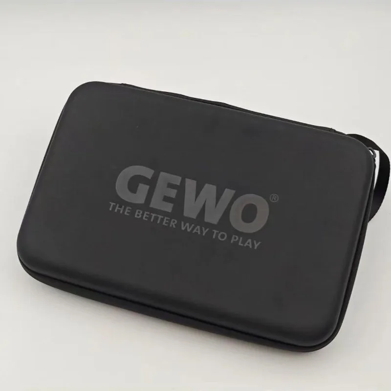 GEWO Professional Square Table Tennis Racket Case Hard-shell Sports Storage Bag Portable and Durable
