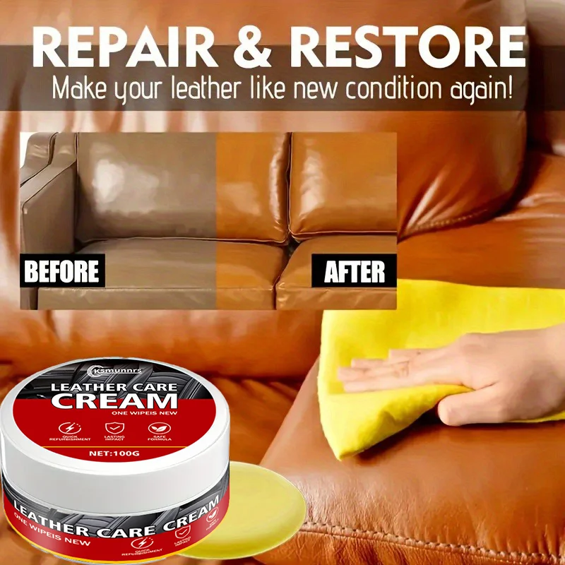 Furniture polishing paste, sofa oil, coat and shoe repair agent, scratch remover and shine restorer, anti-cracking and anti-agin