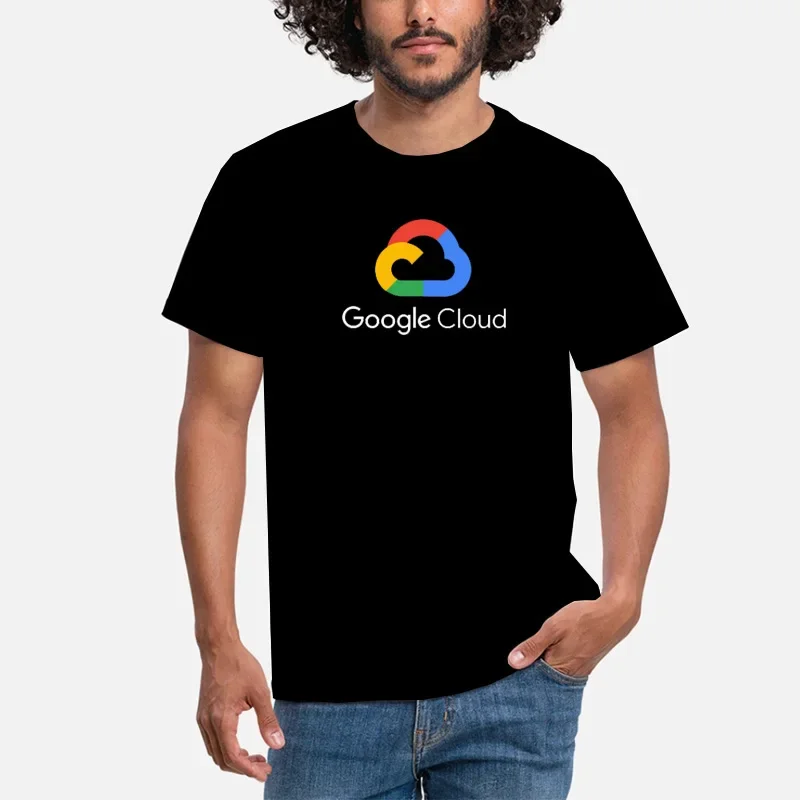 Men Clothing Google Cloud T Shirt Staff Gift Man Frontend Backend Geek Hacker Programmer Fabric Boyfriend Husband Dad Groom Tops