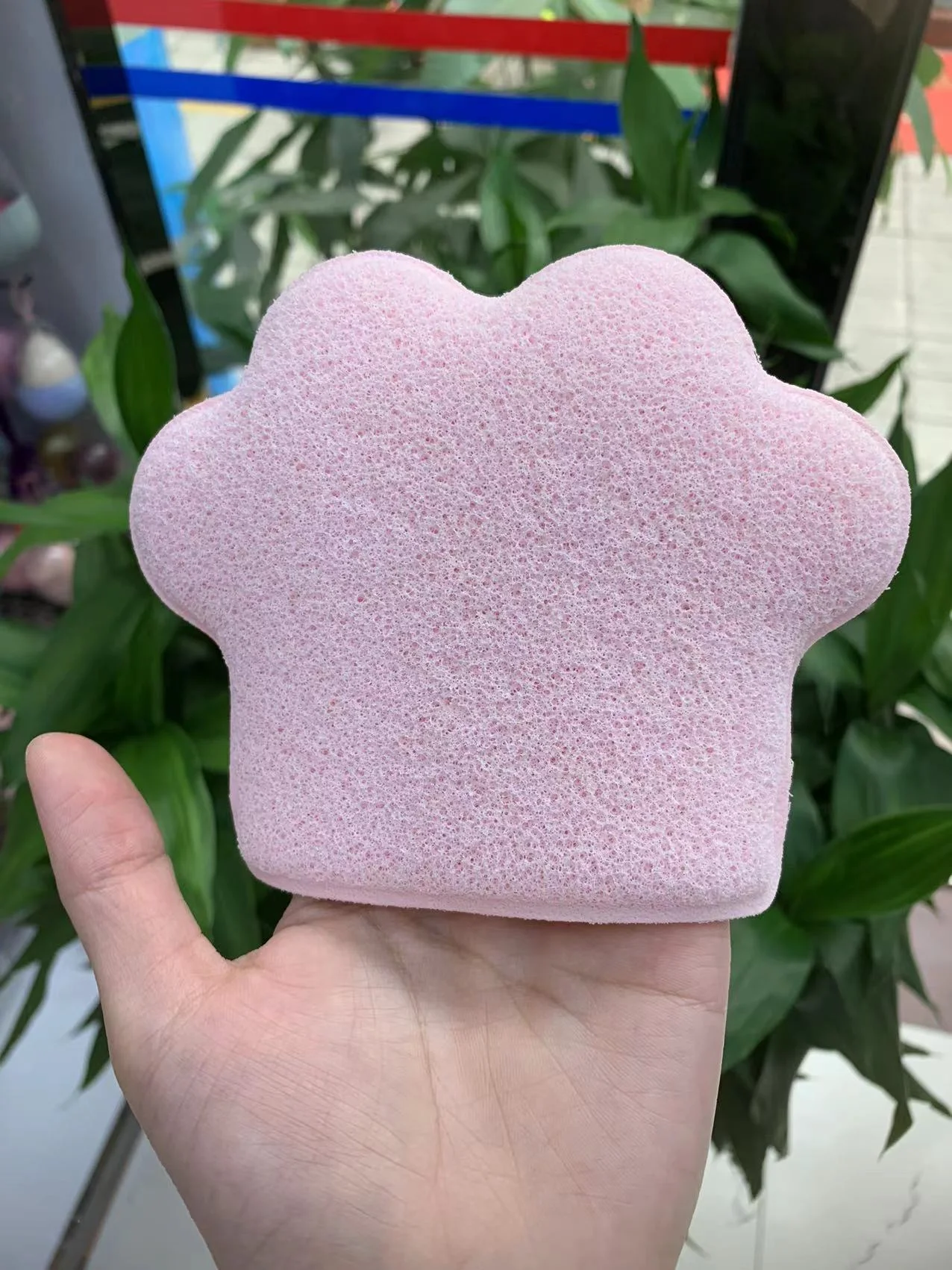 Gąbka do twarzy w kształcie kociej łapki, płatki do oczyszczania twarzy, rękawica do kąpieli wielokrotnego użytku, płatki złuszczające do głębokiego oczyszczania porów