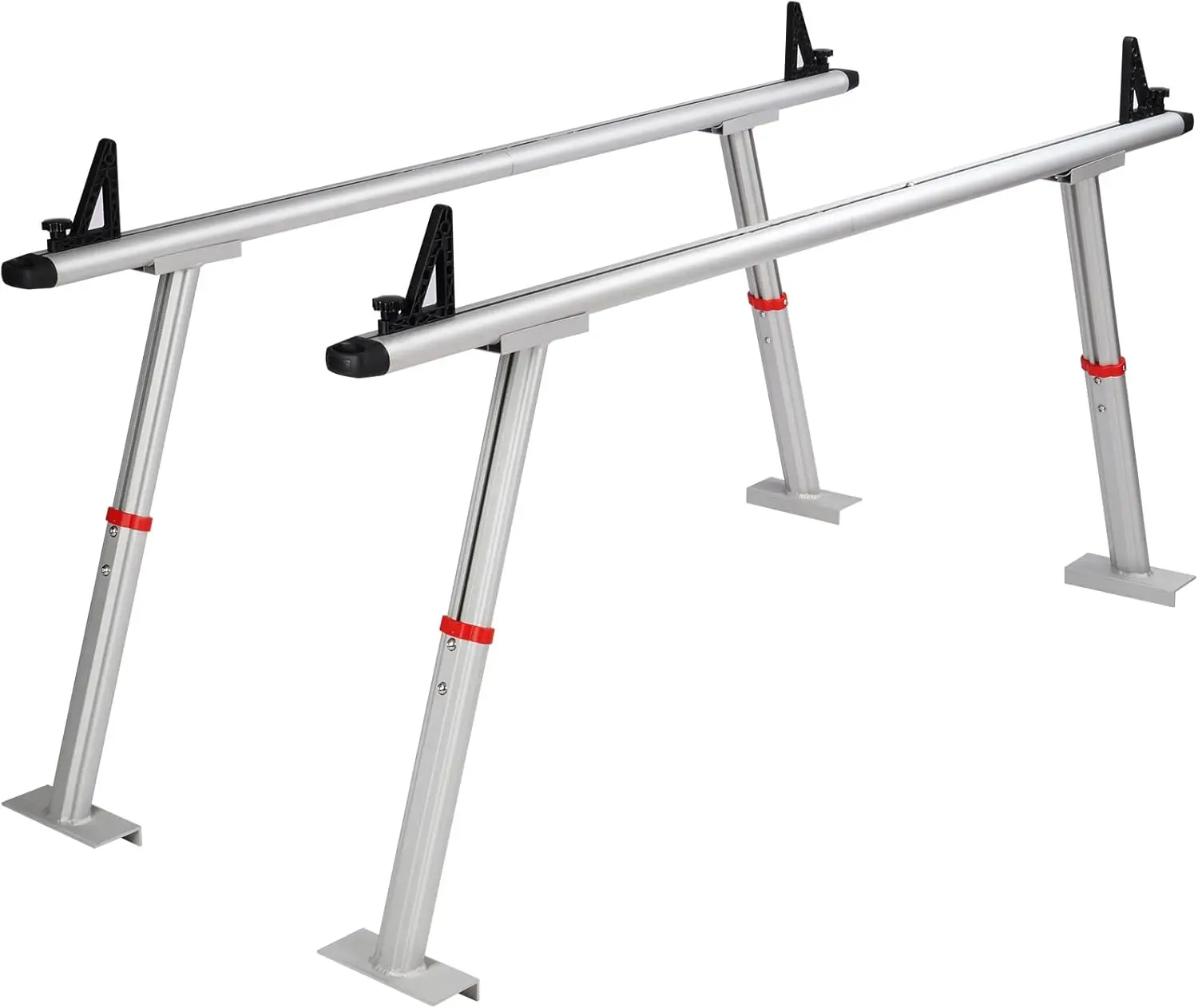 

Truck Rack with 8 Non-Drilling C-Clamps, 19-34in Adjustable Height Aluminum Ladder Rack for Truck, 800 lbs Capacity Heavy Duty T