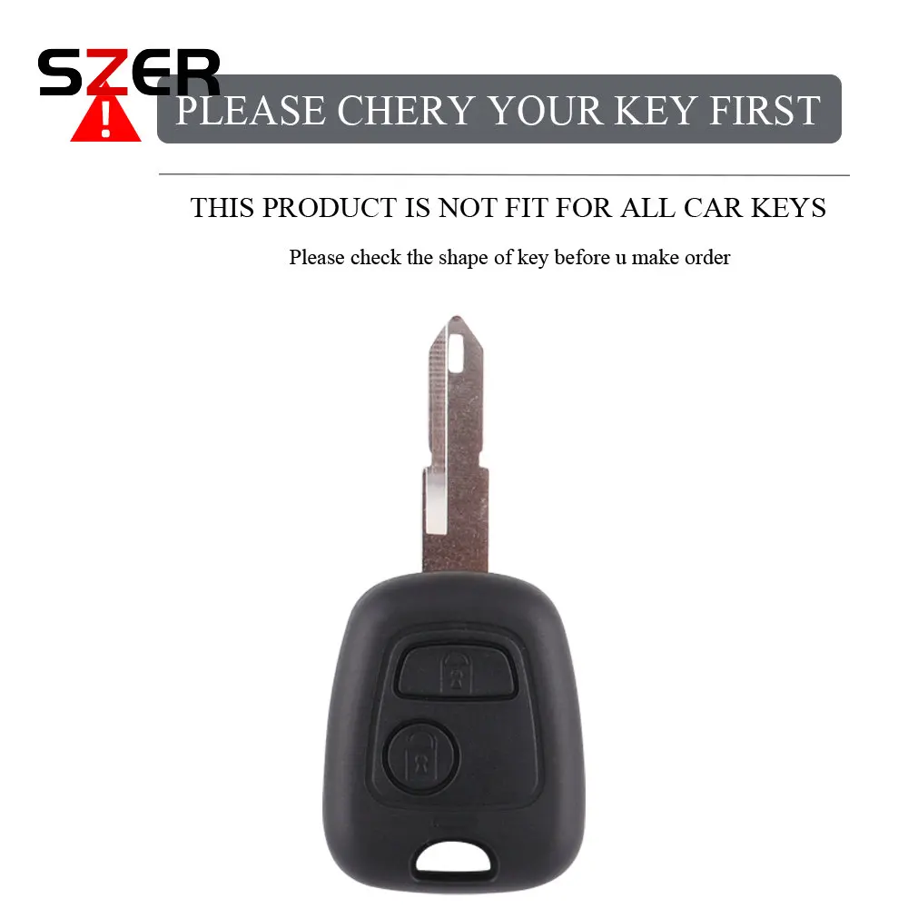 TPU Shell Fob For Peugeot 107 206 207 307 For Citroen C1 C2 C3 C4 For Toyota Aygo TPU Car Remote Smart Key Case Cover Keychain